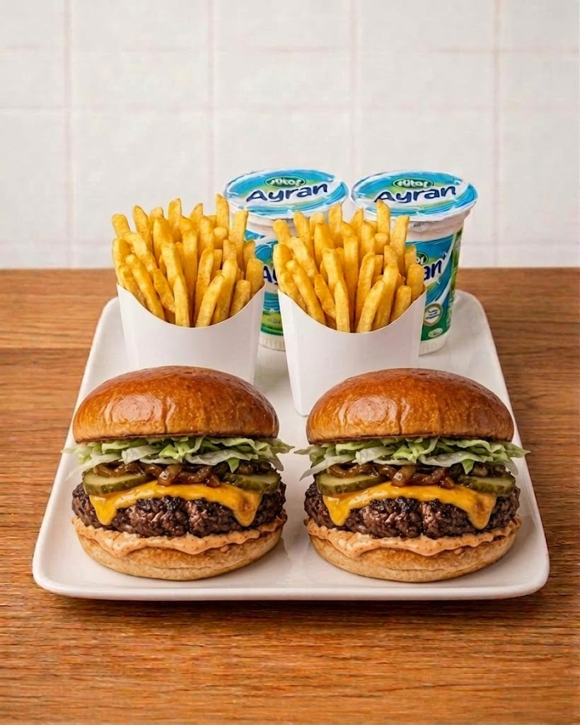 İkili Steak Burger Menü