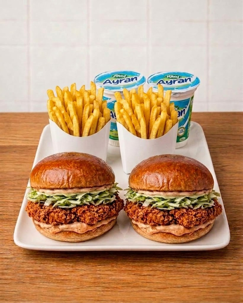 İkili Tavuk Burger Menü