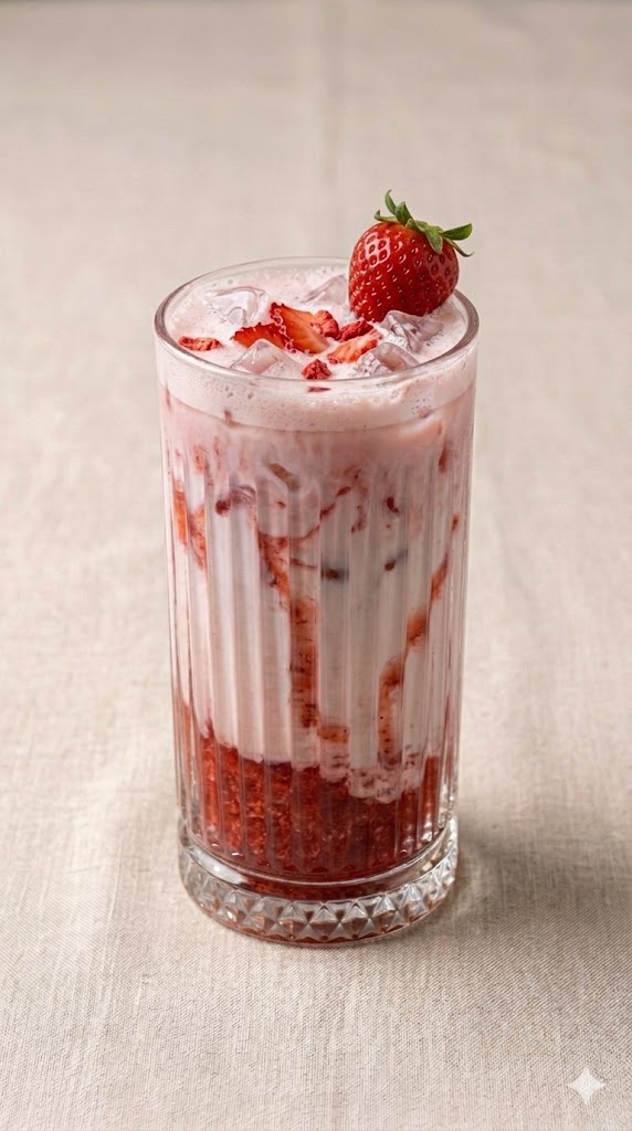 Ice Strawberry Latte